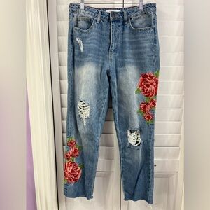 Embroidered Jeans